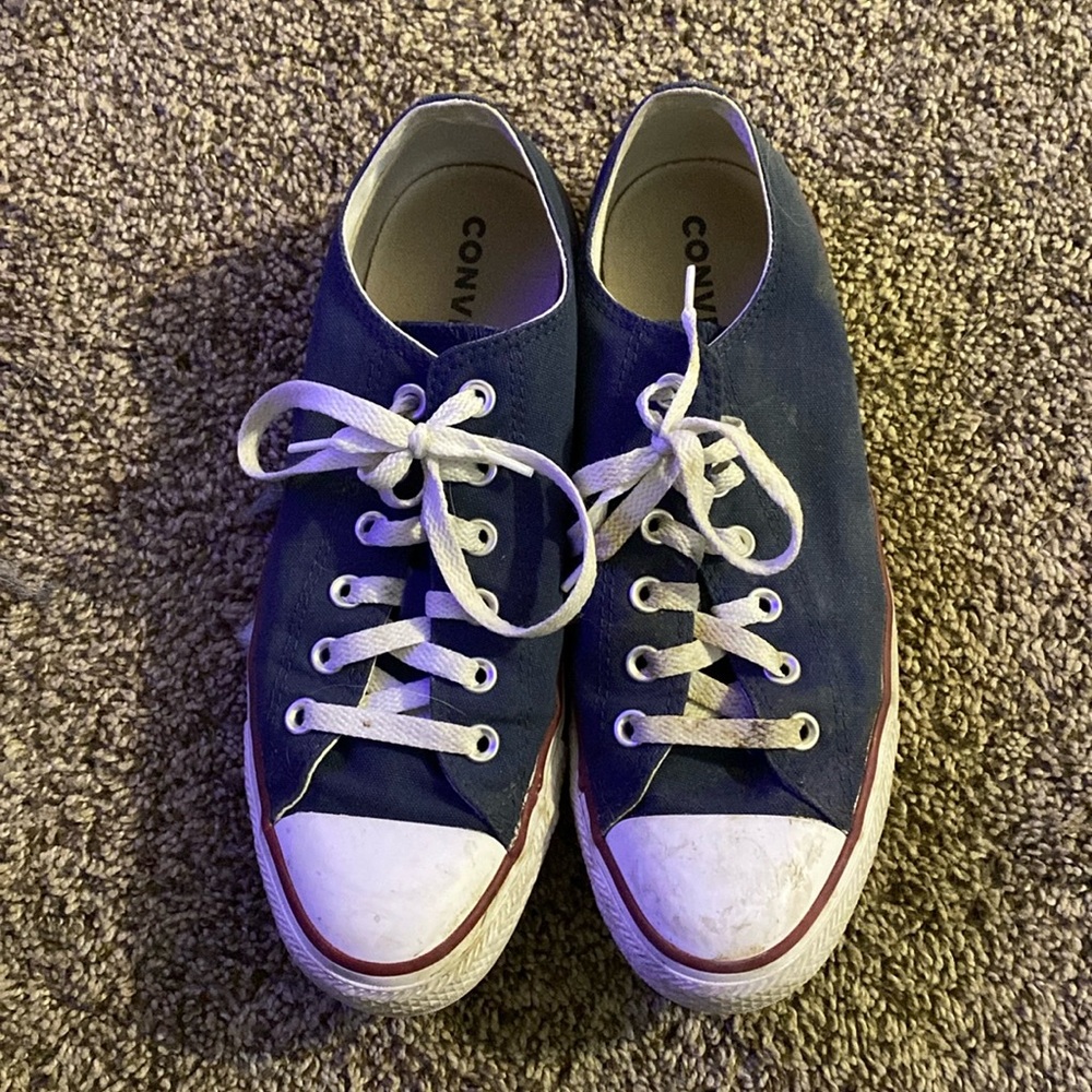 Blue Low Top Converse (taking all offers)